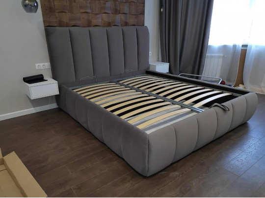 Кровать Mebelin Паритет (Хитанна) по цене от 61 000 ₽ , стиль классический, скандинавский, цвет бежевый 2 | Кровати Mebelin