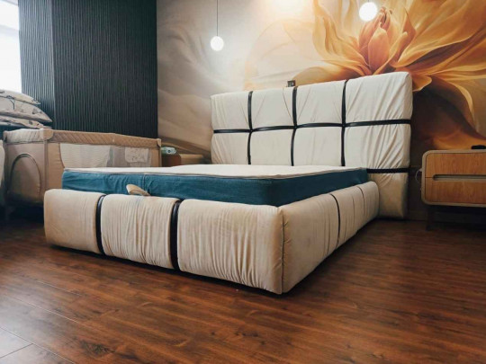 Кровать Sleepart Лейрис по цене от 46 000 ₽ , стиль модерн, современный, цвет бежевый 1 | Кровати Sleepart