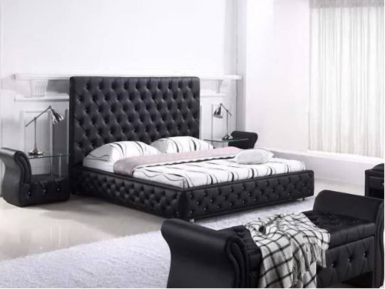 Кровать Sleepart Мирея SleepArt, стиль рококо, ампир, французский, цвет черный