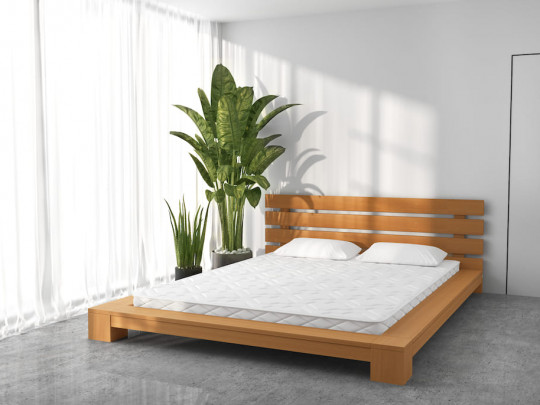 Кровать в японском стиле Нарудо по цене от 36 000 ₽ , стиль современный, японский, цвет коричневый 1 | Кровати Relaksan (Релаксан)