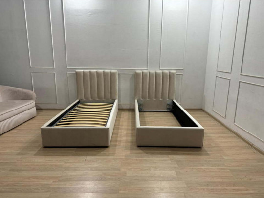 Кровать Mebelin Лайн (Танто) по цене от 46 700 ₽ , стиль современный, цвет серый, темно-серый 1 | Кровати Mebelin