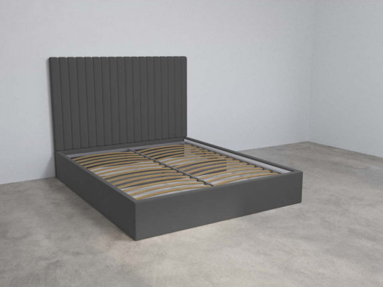 Кровать Mebelin Стил Лайн (Аланса) с подъемным механизмом Серый по цене от 53 500 ₽ , стиль современный, цвет серый 4 | Кровати с подъемным механизмом