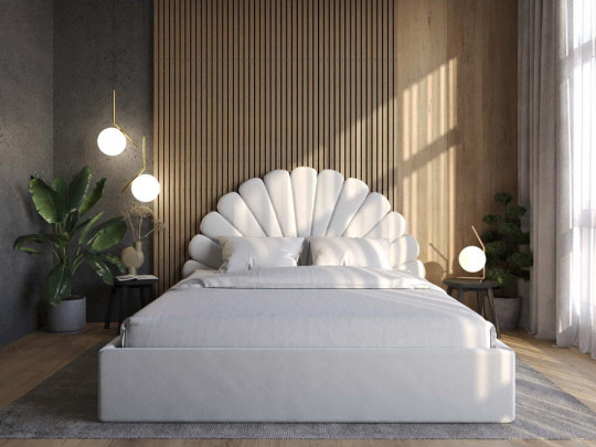 Кровать Sleepart Эссема Белый по цене от 51 000 ₽ , стиль классический, рококо, цвет белый 1 | Кровати с мягкой обивкой