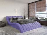 Кровать Mebelin Плавлайн (Колорадо) Фиолетовый по цене от 56 000 ₽ , стиль современный, цвет фиолетовый 3 | Кровати Mebelin