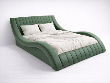 Кровать Mebelin Плавлайн (Колорадо) Зеленый