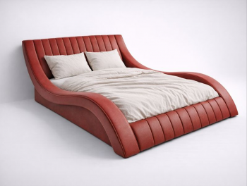 Кровать Mebelin Плавлайн (Колорадо) с подъемным механизмом Красный