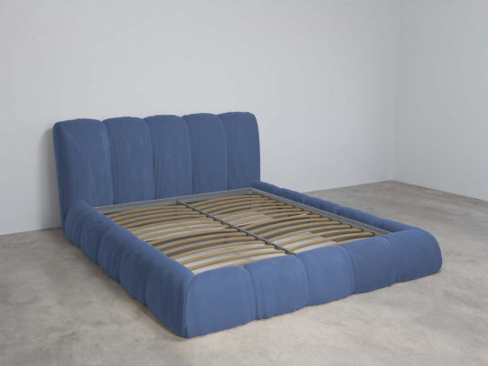 Кровать Mebelin Объем Элит (Меретти) с подъемным механизмом Синий по цене от 71 200 ₽ , стиль современный, цвет синий 4 | Кровати с подъемным механизмом