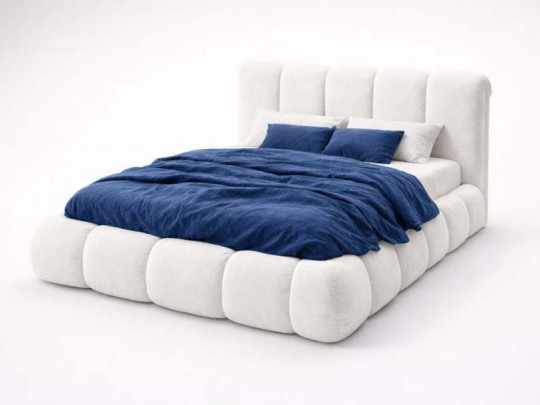 Кровать Mebelin Объем Элит (Меретти) Белый Mebelin, стиль современный, цвет белый