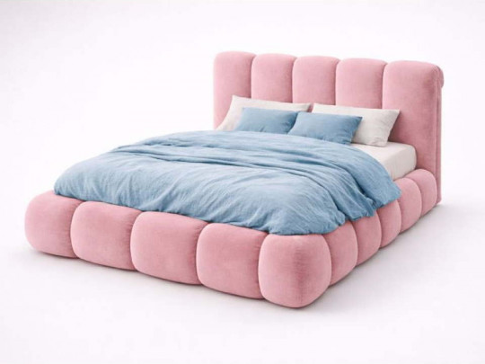 Кровать Mebelin Объем Элит (Меретти) с подъемным механизмом Розовый Mebelin, стиль современный, цвет розовый