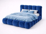 Кровать Mebelin Объем Элит (Меретти) с подъемным механизмом Синий Mebelin, стиль современный, цвет синий