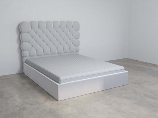 Кровать Sleepart Милан Белый по цене от 31 500 ₽ , стиль рококо, прованс, цвет белый 1 | Кровати с каретной стяжкой