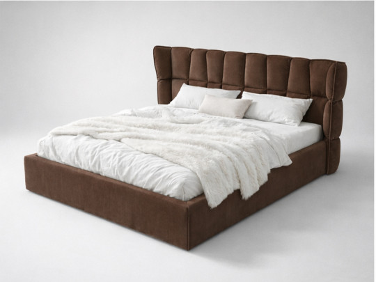 Кровать Mebelin Эфирия (Паулина) Коричневый Mebelin, стиль современный, цвет коричневый
