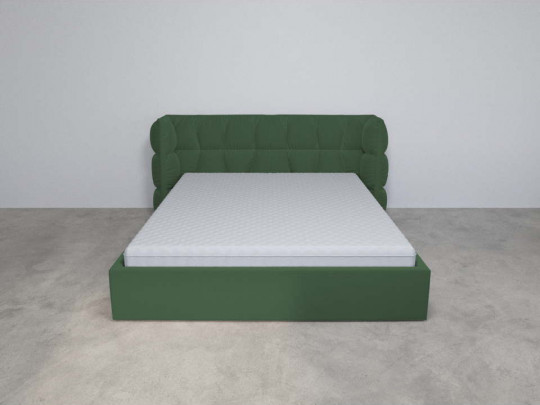 Кровать Mebelin Эфирия (Паулина) Зеленый по цене от 69 400 ₽ , стиль современный, цвет зеленый 2 | Кровати из экокожи