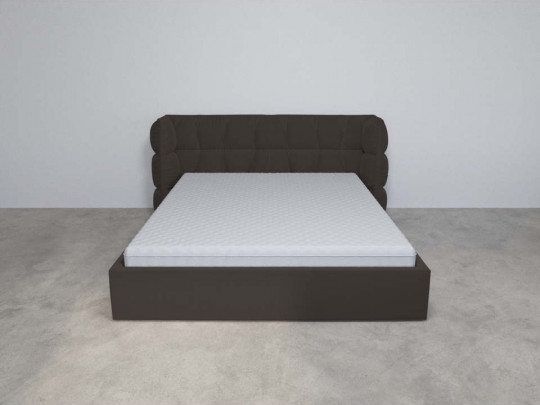 Кровать Mebelin Эфирия (Паулина) Коричневый по цене от 69 400 ₽ , стиль современный, цвет коричневый 2 | Кровати из экокожи
