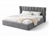 Кровать Mebelin Эфирия (Паулина) с подъемным механизмом Серый Mebelin, стиль современный, цвет серый