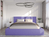 Кровать Mebelin Лофт (Сити) Фиолетовый по цене от 73 900 ₽ , стиль современный, цвет фиолетовый 3 | Кровати с мягкой обивкой