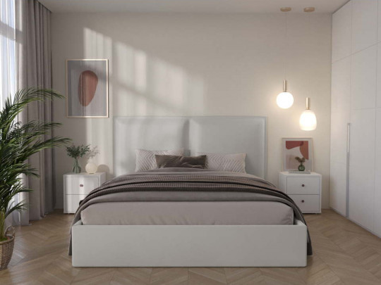 Кровать Mebelin Селин (Суанс) Бежевый по цене от 59 900 ₽ , стиль современный, цвет бежевый 1 | Кровати Mebelin