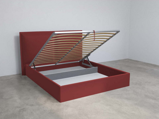Кровать Mebelin Селин (Суанс) с подъемным механизмом Красный по цене от 63 900 ₽ , стиль современный, цвет красный 2 | Кровати с подъемным механизмом