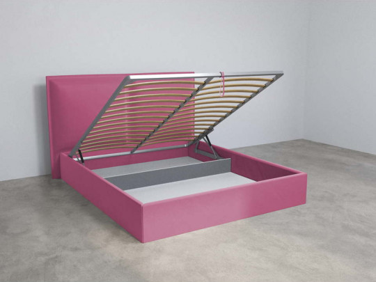 Кровать Mebelin Селин (Суанс) с подъемным механизмом Розовый по цене от 63 900 ₽ , стиль современный, цвет розовый 2 | Кровати с подъемным механизмом