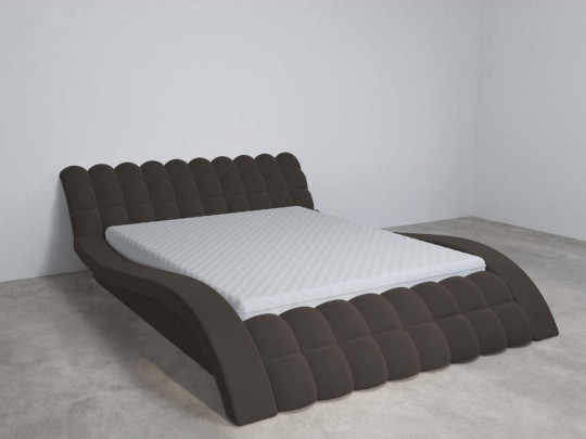 Кровать Mebelin Виченца Коричневый по цене от 56 000 ₽ , стиль современный, цвет коричневый 4 | Кровати с мягкой обивкой