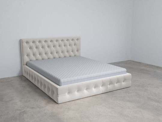 Кровать Mebelin Элегант (Венеция) Бежевый по цене от 44 800 ₽ , стиль современный, цвет бежевый 2 | Кровати с каретной стяжкой