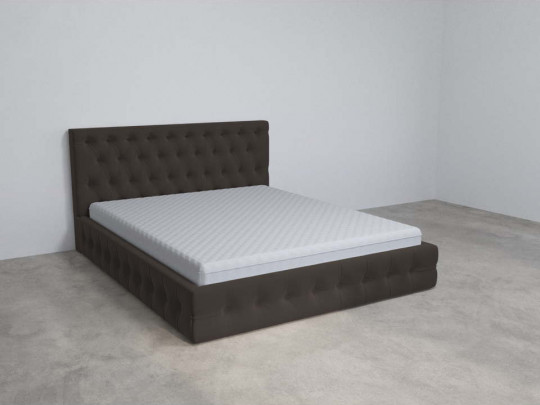 Кровать Mebelin Элегант (Венеция) Коричневый по цене от 44 800 ₽ , стиль современный, цвет коричневый 3 | Кровати с каретной стяжкой