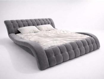 Кровать Mebelin Виченца с подъемным механизмом Серый