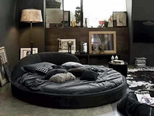 Круглая кровать Sleepart Амстердам по цене от 73 000 ₽ , стиль восточный, ампир, барокко, рококо, цвет серый 3 | Круглые кровати