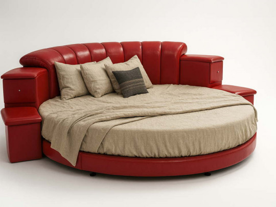 Круглая кровать Sleepart Ванкувер SleepArt, стиль восточный, ампир, барокко, рококо, королевский, цвет красный