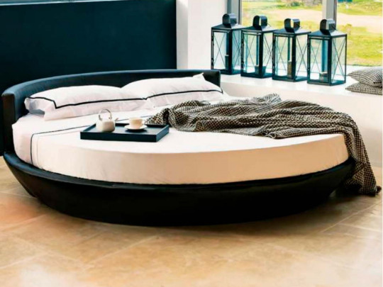 Круглая кровать Sleepart Вирджиния по цене от 73 000 ₽ , стиль восточный, ампир, барокко, рококо, цвет серый 1 | Круглые кровати