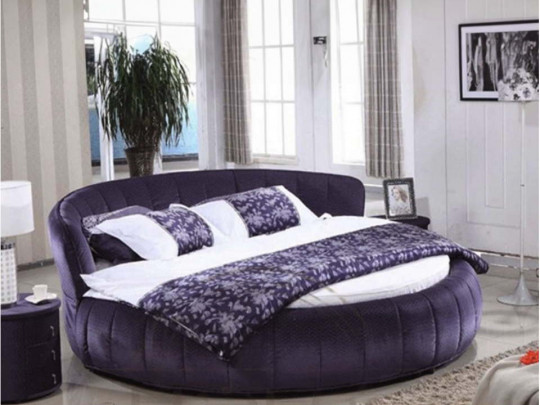 Круглая кровать Sleepart Дейли по цене от 73 000 ₽ , стиль восточный, ампир, барокко, рококо, цвет коричневый, черный 1 | Круглые кровати