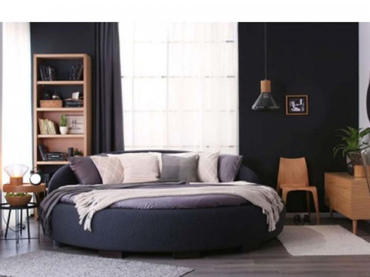 Круглая кровать Sleepart Перфето по цене от 72 000 ₽ , стиль восточный, ампир, барокко, рококо, цвет черный 1 | Круглые кровати