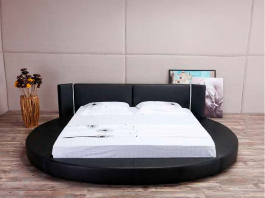 Круглая кровать Sleepart Теана по цене от 77 000 ₽ , стиль восточный, ампир, барокко, рококо, цвет черный, серый 1 | Круглые кровати