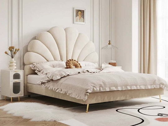 Детская кровать Testiera Ирис по цене от 47 600 ₽ , стиль современный, цвет бежевый 4 | Детские мягкие кровати