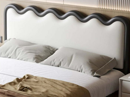 Детская парящая кровать Testiera Линия по цене от 72 100 ₽ , стиль современный, цвет черный, белый 2 | Детские мягкие кровати