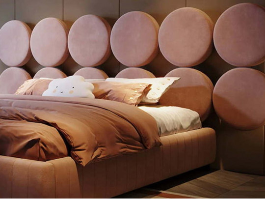 Детская кровать Testiera Соты по цене от 63 000 ₽ , стиль современный, цвет розовый 4 | Детские мягкие кровати