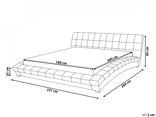 Кровать Testiera Apricot по цене от 47 880 ₽ , стиль современный, цвет серый, светло-серый 3 | Кровати с мягкой обивкой