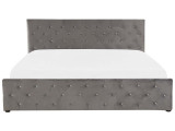 Кровать Testiera Atlas серый по цене от 34 020 ₽ , стиль современный, цвет серый, темно-серый 2 | Кровати с мягкой обивкой