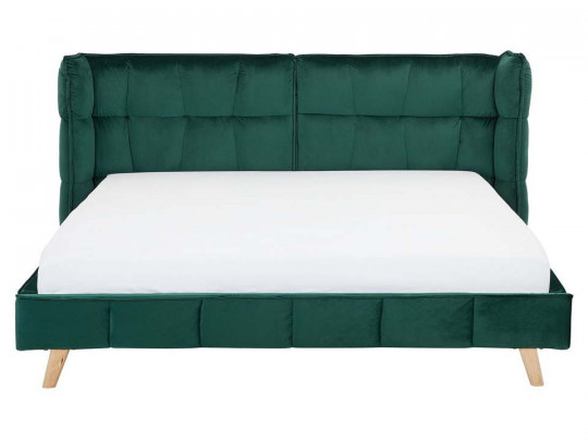 Кровать Testiera Bogota зеленый по цене от 49 140 ₽ , стиль скандинавский, цвет зеленый, изумрудный 2 | Кровати с мягкой обивкой