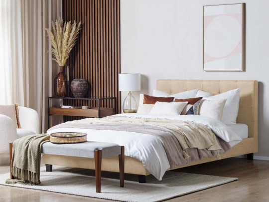 Кровать Testiera Daisy бежевый Testiera, стиль современный, цвет бежевый