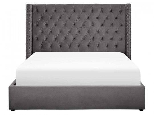 Кровать Testiera Kabul по цене от 43 680 ₽ , стиль современный, цвет серый, темно-серый 2 | Кровати с мягкой обивкой