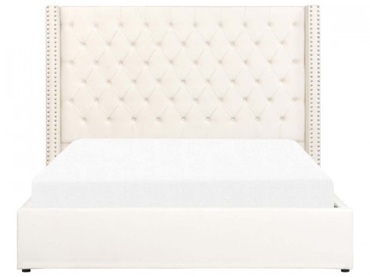 Кровать Testiera Kabul бежевый по цене от 43 680 ₽ , стиль прованс, цвет бежевый 2 | Кровати с мягкой обивкой