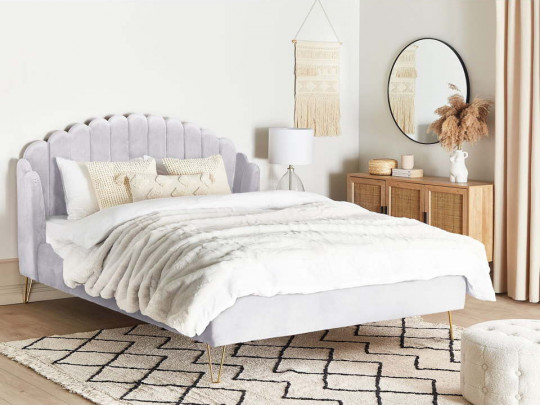 Кровать Testiera Mexico серый Testiera, стиль современный, цвет серый, светло-серый