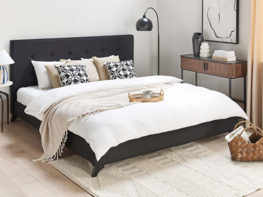 Кровать Testiera Nairobi черный Testiera, стиль современный, цвет черный