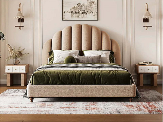 Кровать Testiera Bar 10 | Кровати - 3 Кровать Testiera Bar 10 по цене от 63 250 ₽ , стиль неоклассика, цвет бежевый 3 | Кровати