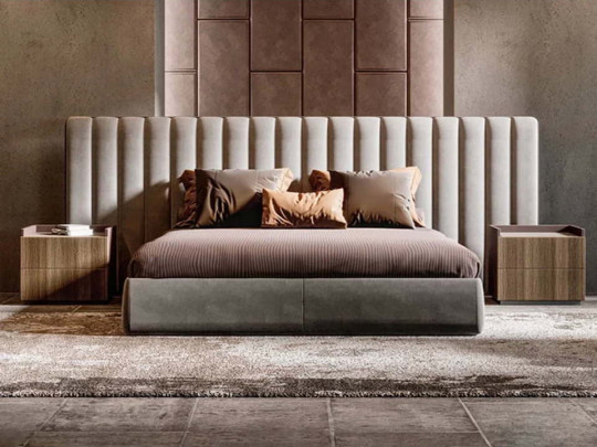 Кровать Testiera Bar 13 | Кровати - 4 Кровать Testiera Bar 13 по цене от 66 250 ₽ , стиль арт-деко, цвет серый 4 | Кровати