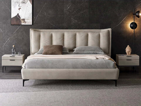 Кровать Testiera Bar 1 | Кровати с мягкой обивкой Кровать Testiera Bar 1 Testiera, стиль современный, винтажный, цвет серый