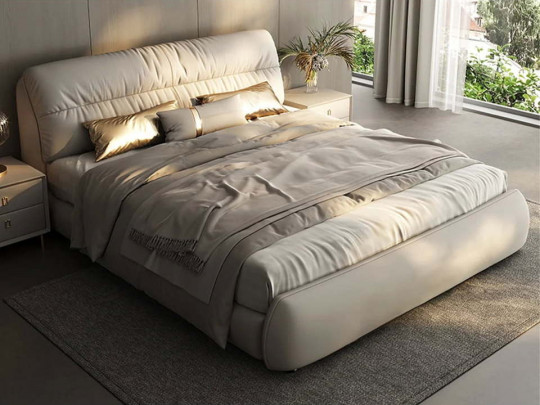 Кровать Testiera Bar 23 | Кровати - 1 Кровать Testiera Bar 23 по цене от 73 250 ₽ , стиль современный, цвет молочный, бежевый 1 | Кровати