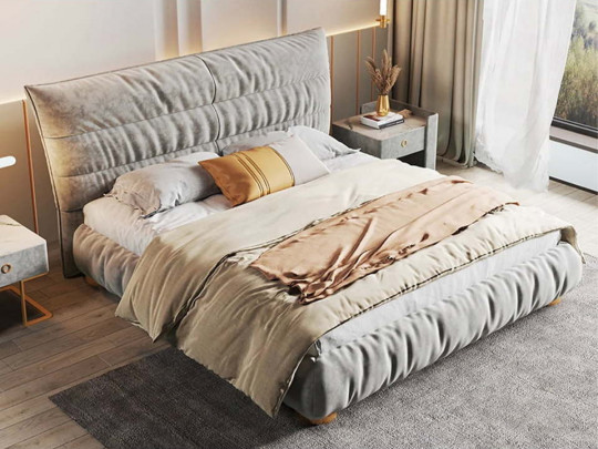 Кровать Testiera Bar 2 по цене от 77 250 ₽ , стиль современный, цвет серый 3 | Кровати