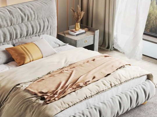 Кровать Testiera Bar 2 по цене от 77 250 ₽ , стиль современный, цвет серый 5 | Кровати